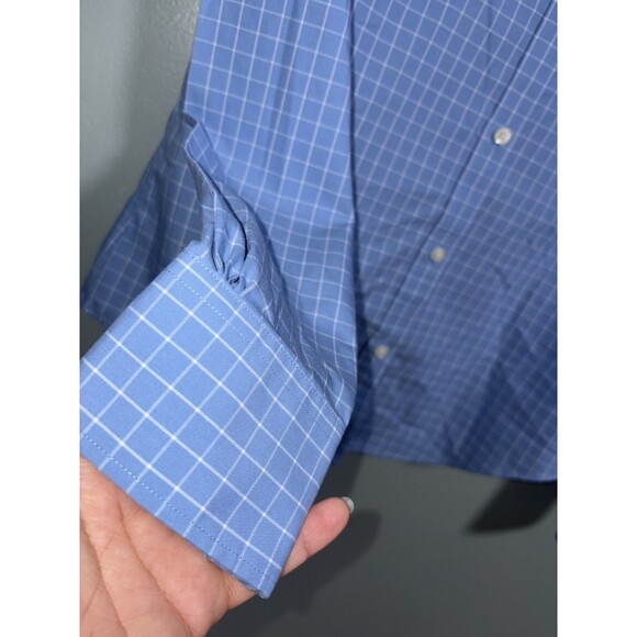 Brooks Brothers Blue and White Checkered Women Long Sleeve Blouse Sz 2 - Picture 2 of 4